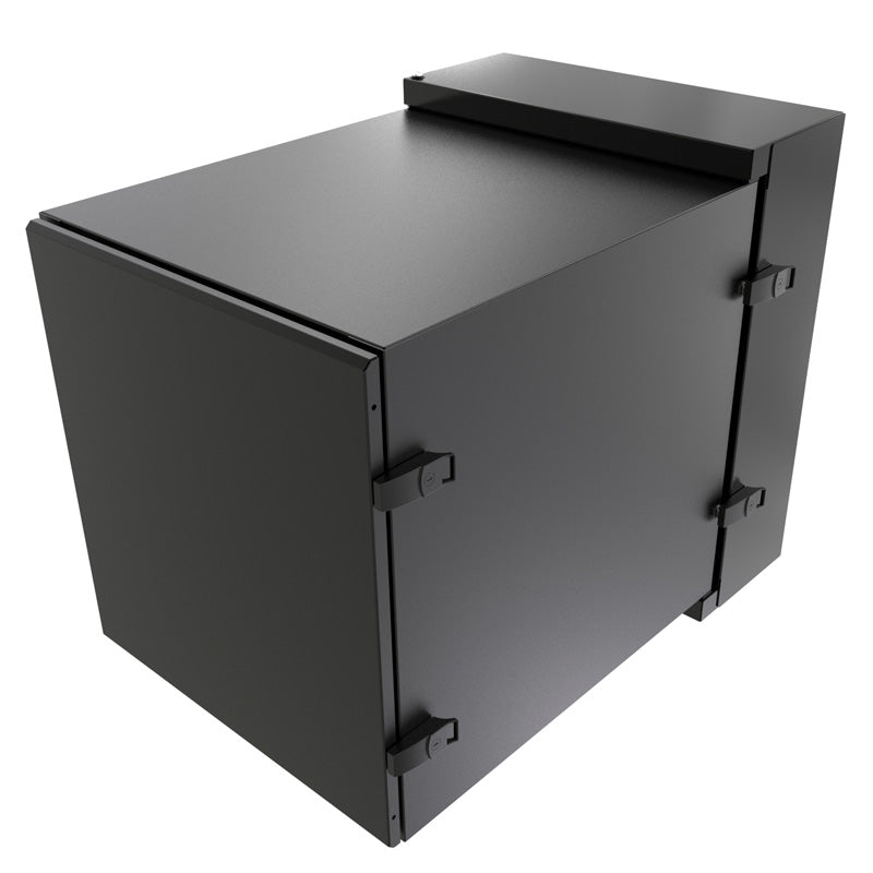Hammond NWC Series Swing-Out W/Mount Cabinet Solid Door  Black 12U