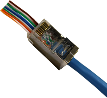 Primewired Pass Through, Cat5e Connectors - Shielded - Internal - 50 pcs