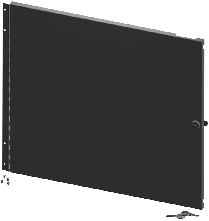 Hammond RCHD Series Locking Door for RCHV & RCHS Black, 6U