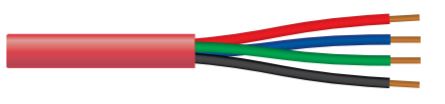 18ga 5c, Solid, FAS Fire Alarm Cable, Securex, CMR, Red - 300M