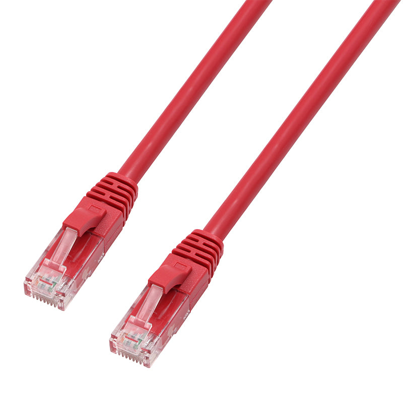 Primewired Patch cord V2, Cat6 UTP, Fluke Tested, 24AWG, Red 6 inch