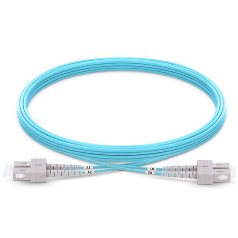 Fiber Patch Cord Multimode Duplex SC/SC 50u OM4 10gig-LSZH,  3ft