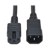Tripp Lite Series Power Cord C14 to C15 - Heavy-Duty, 15A, 250V, 14 AWG, 2 ft.
