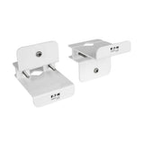 Two white metal brackets with 'E-T-N' branding on a white background