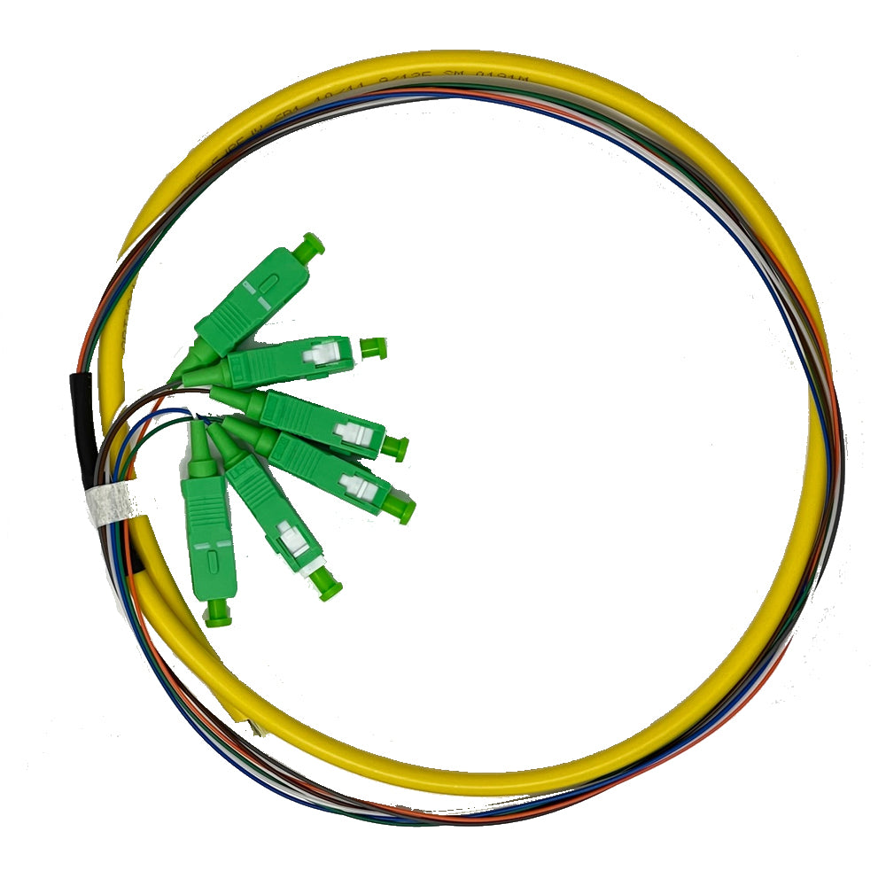 Primewired, Fiber Pigtail Single Mode SC/APC 6 cores (with outside jacket) 1m